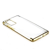 Eiroo Radiant Samsung Galaxy Note 20 Ultra Gold Kenarl effaf Silikon Klf - Resim: 1