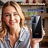 Eiroo Radiant Samsung Galaxy Note 20 Ultra Lacivert Kenarl effaf Silikon Klf - Resim 1