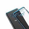 Eiroo Radiant Samsung Galaxy Note 9 Mor Kenarl effaf Rubber Klf - Resim 1