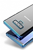 Eiroo Radiant Samsung Galaxy Note 9 Lacivert Kenarl effaf Silikon Klf - Resim: 3