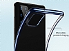 Eiroo Radiant Samsung Galaxy S20 Silver Kenarl effaf Silikon Klf - Resim 2