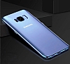 Eiroo Radiant Samsung Galaxy S8 Plus Gold Kenarl effaf Silikon Klf - Resim 4