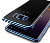 Eiroo Radiant Samsung Galaxy S8 Plus Gold Kenarl effaf Silikon Klf - Resim: 2