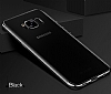 Eiroo Radiant Samsung Galaxy S8 Plus Siyah Kenarl effaf Rubber Klf - Resim 1