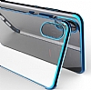 Eiroo Radiant Xiaomi Mi 8 SE Mavi Kenarl effaf Silikon Klf - Resim 7