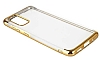 Eiroo Radiant Samsung Galaxy A02s Gold Kenarl effaf Silikon Klf - Resim: 4