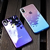 Eiroo Reflection iPhone XS Max Tam Kenar Koruma Mor Rubber Klf - Resim 4