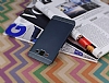 Eiroo Resistant Samsung Galaxy Grand Prime ift Katmanl Metal Dark Silver Klf - Resim: 2