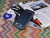 Eiroo Resistant Samsung Galaxy Grand ift Katmanl Dark Silver Klf - Resim 1