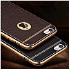Samsung Galaxy Note 5 Diki zli Kahverengi Silikon Klf - Resim: 1