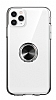 Eiroo Ring Crystal iPhone 11 Pro Siyah Yzkl Silikon Klf