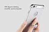 Eiroo Ring Fit iPhone 6 Plus / 6S Plus Selfie Yzkl Siyah Rubber Klf - Resim 6