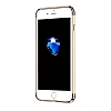 Eiroo Ring Fit iPhone 7 Plus Selfie Yzkl Gold Rubber Klf - Resim 1