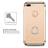 Eiroo Ring Fit iPhone 7 Plus Selfie Yzkl Gold Rubber Klf - Resim 5