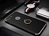 Eiroo Ring Fit iPhone 7 Plus Selfie Yzkl Siyah Rubber Klf - Resim 8