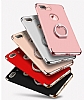 Eiroo Ring Fit iPhone 7 Plus Selfie Yzkl Dark Silver Rubber Klf - Resim: 12
