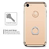 Eiroo Ring Fit iPhone 7 Selfie Yzkl Gold Rubber Klf - Resim: 3