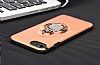 Eiroo Ring Flug iPhone 6 / 6S Selfie Yzkl Siyah Rubber Klf - Resim: 1
