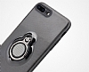 Eiroo Ring Flug iPhone 7 Plus / 8 Plus Selfie Yzkl effaf Rubber Klf - Resim: 6