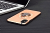 Eiroo Ring Flug iPhone X / XS Selfie Yzkl Gold Rubber Klf - Resim 5
