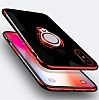 Eiroo Ring Laser iPhone 6 / 6S Selfie Yzkl Siyah Silikon Klf - Resim: 5