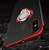 Eiroo Ring Laser iPhone 7 / 8 Selfie Yzkl Siyah Silikon Klf - Resim 8