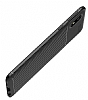 Eiroo Rugged Carbon Samsung Galaxy A01 Core Lacivert Silikon Klf - Resim: 1