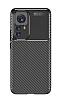 Eiroo Rugged Carbon Xiaomi 12T Lacivert Silikon Kılıf - Resim: 6