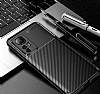 Eiroo Rugged Carbon Xiaomi 12T Pro Siyah Silikon Kılıf - Resim: 1