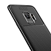 Eiroo Rugged Carbon Samsung Galaxy S9 Kahverengi Silikon Klf - Resim: 1
