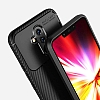 Eiroo Rugged Carbon Huawei Mate 20 Lite Siyah Silikon Klf - Resim: 4
