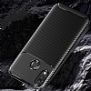 Eiroo Rugged Carbon Huawei P20 Lite Siyah Silikon Klf - Resim: 4