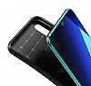 Eiroo Rugged Carbon Huawei P Smart S Lacivert Silikon Klf - Resim: 1