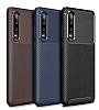 Eiroo Rugged Carbon Huawei P30 Siyah Silikon Klf - Resim: 2