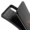 Eiroo Rugged Carbon Huawei P30 Siyah Silikon Klf - Resim 3