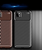 Eiroo Rugged Carbon Huawei Y5p Siyah Silikon Klf - Resim: 3