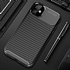 Eiroo Rugged Carbon iPhone 11 Pro Max Siyah Silikon Klf - Resim: 9