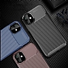 Eiroo Rugged Carbon iPhone 11 Pro Max Siyah Silikon Klf - Resim: 8