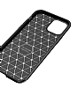 Eiroo Rugged Carbon iPhone 12 / iPhone 12 Pro 6.1 in Kahverengi Silikon Klf - Resim 2