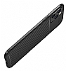 Eiroo Rugged Carbon iPhone 12 / iPhone 12 Pro 6.1 in Kahverengi Silikon Klf - Resim: 3