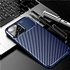 Eiroo Rugged Carbon iPhone 14 Pro Max Lacivert Silikon Klf - Resim 1