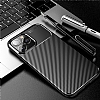 Eiroo Rugged Carbon iPhone 14 Pro Max Siyah Silikon Klf - Resim: 1