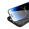 Eiroo Rugged Carbon iPhone 15 Siyah Silikon Klf - Resim: 1