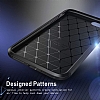 Eiroo Rugged Carbon iPhone 7 / 8 Siyah Silikon Kılıf - Resim 1