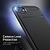 Eiroo Rugged Carbon iPhone 7 / 8 Siyah Silikon Kılıf - Resim 3
