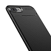 Eiroo Rugged Carbon iPhone 7 Plus / 8 Plus Kahverengi Silikon Klf - Resim 6
