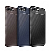 Eiroo Rugged Carbon iPhone 7 Plus / 8 Plus Lacivert Silikon Klf - Resim 5