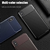 Eiroo Rugged Carbon iPhone X / XS Kahverengi Silikon Klf - Resim: 2