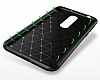 Eiroo Rugged Carbon Nokia 5.1 Plus Siyah Silikon Klf - Resim 1