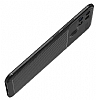 Eiroo Rugged Carbon Oppo A15S Siyah Silikon Klf - Resim: 3